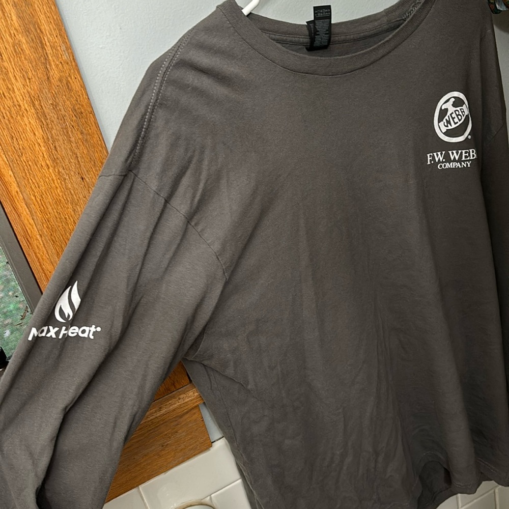 Grey F.W. Webb company long sleeve shirt